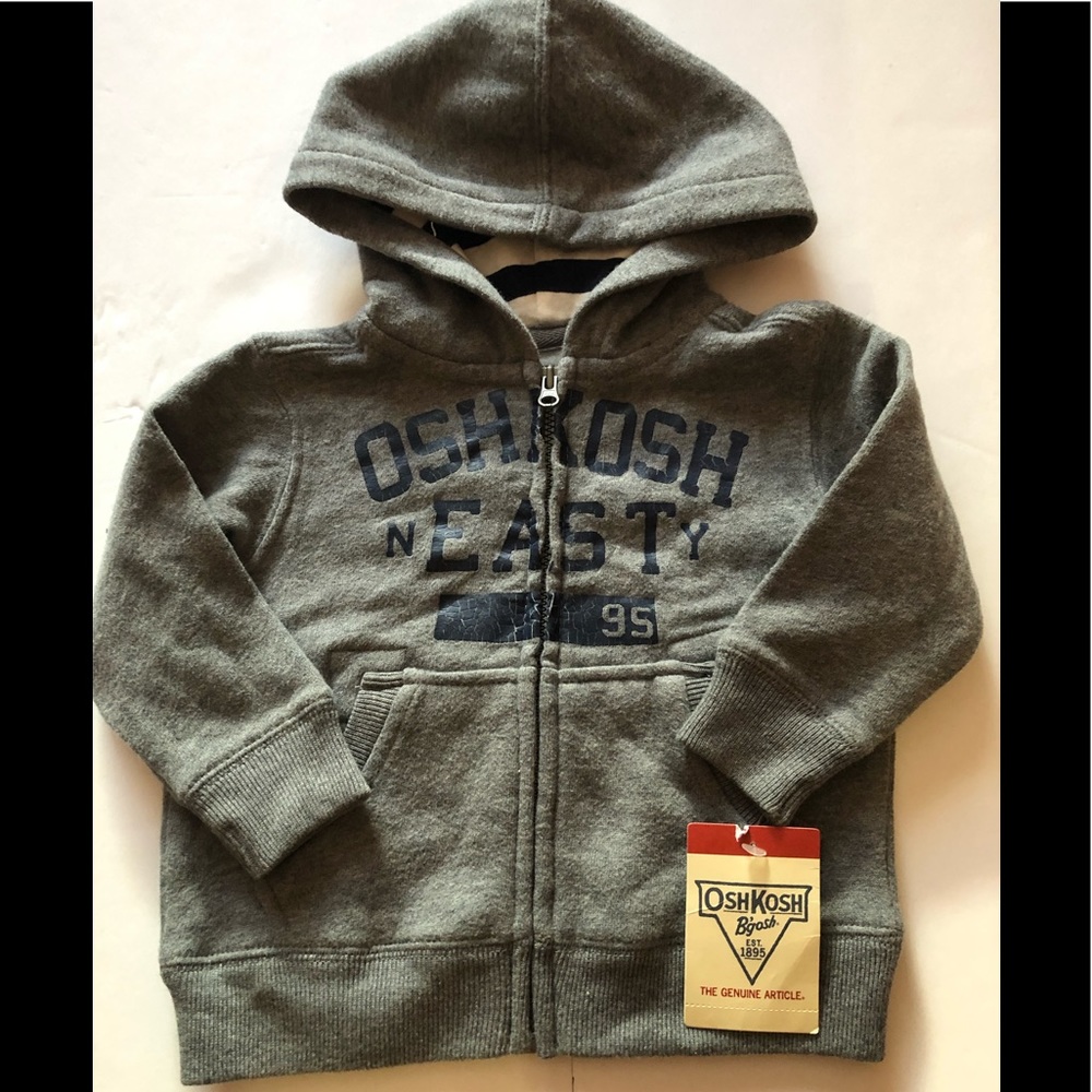 OshKosh B”Gosh Boy’s Zip-Up Hoodie I’m Sz 12 Months NWT
